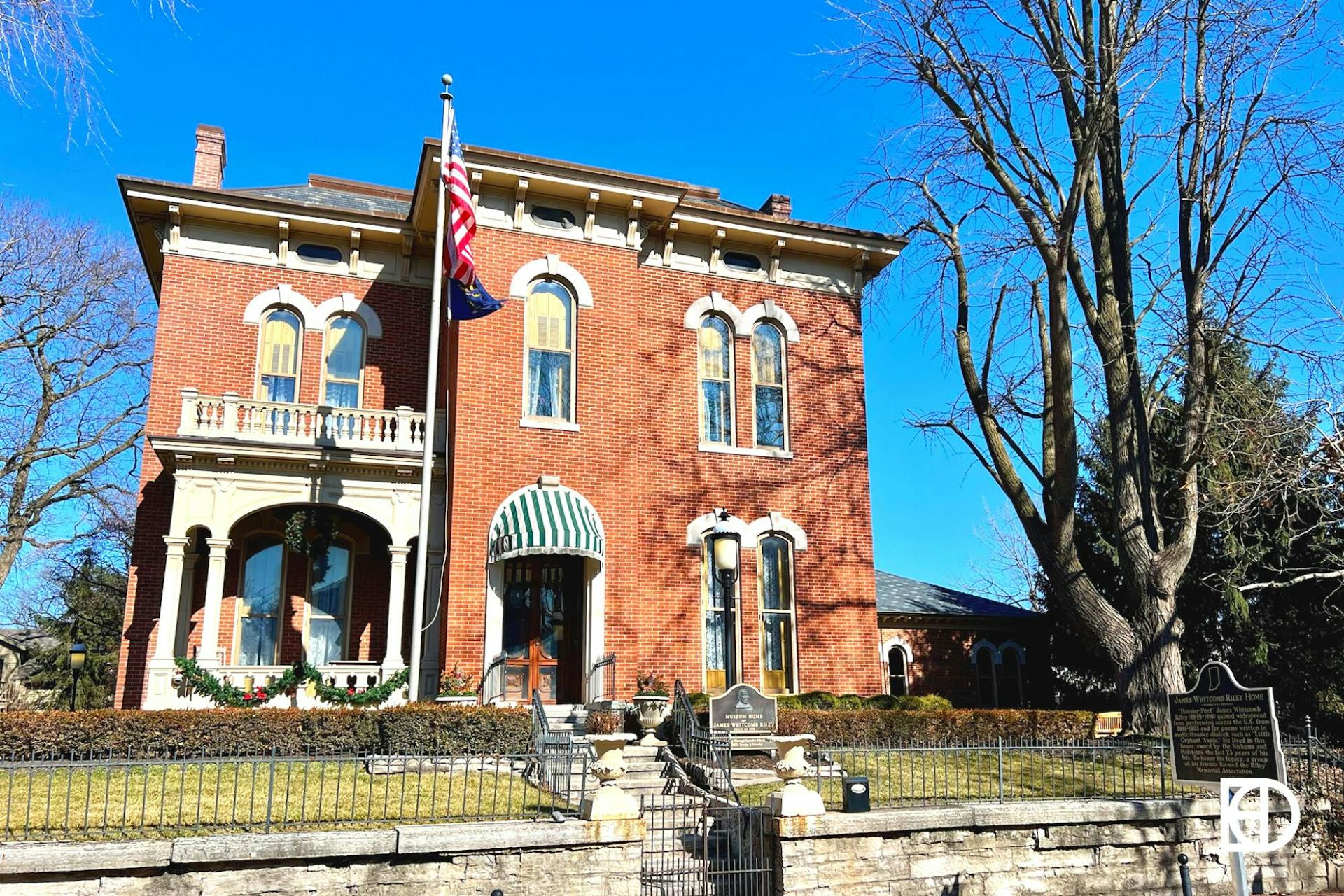 Exterior photo of James Whitcomb Riley House Museum