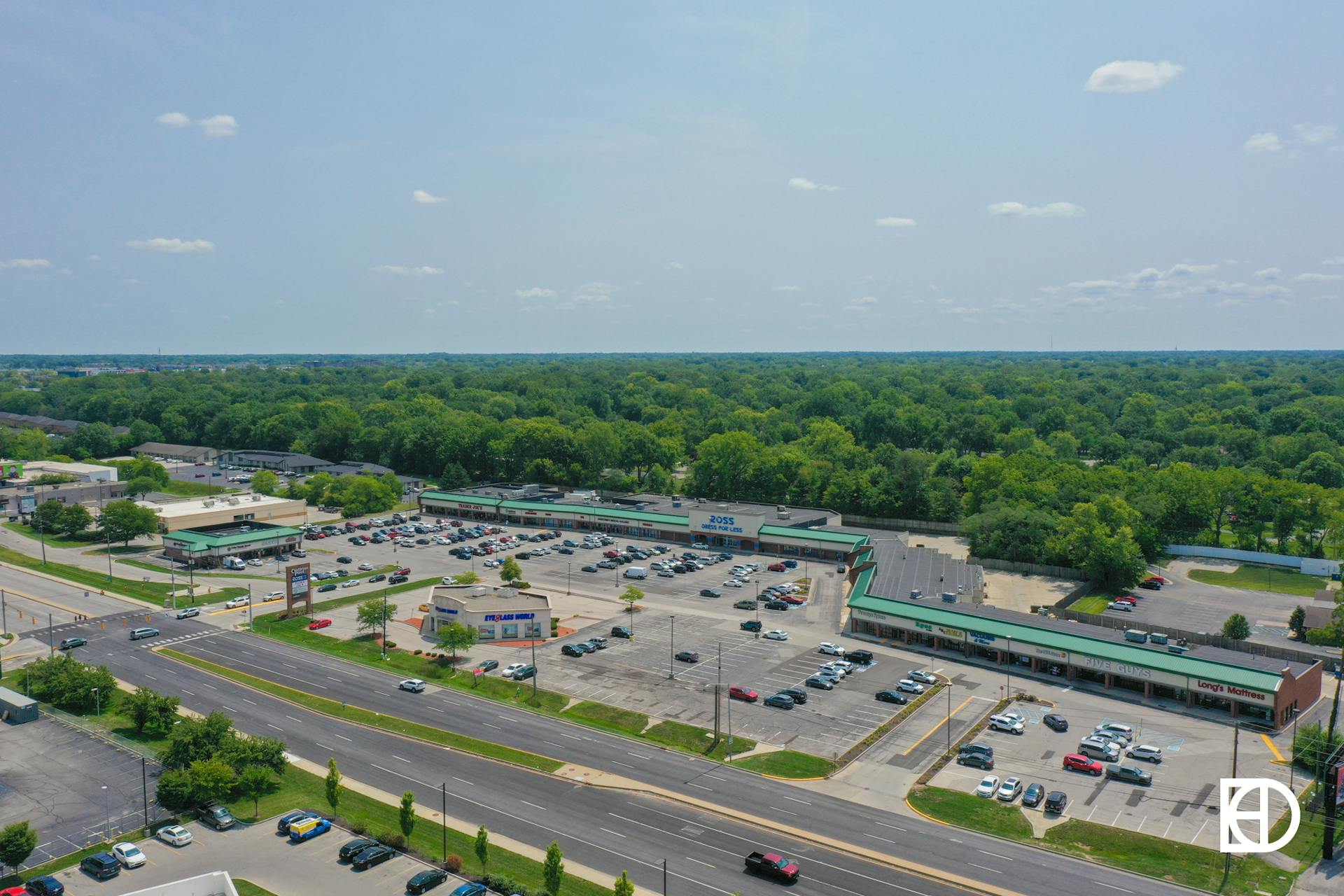 Aerial picture of Castleton Point Shopping Center