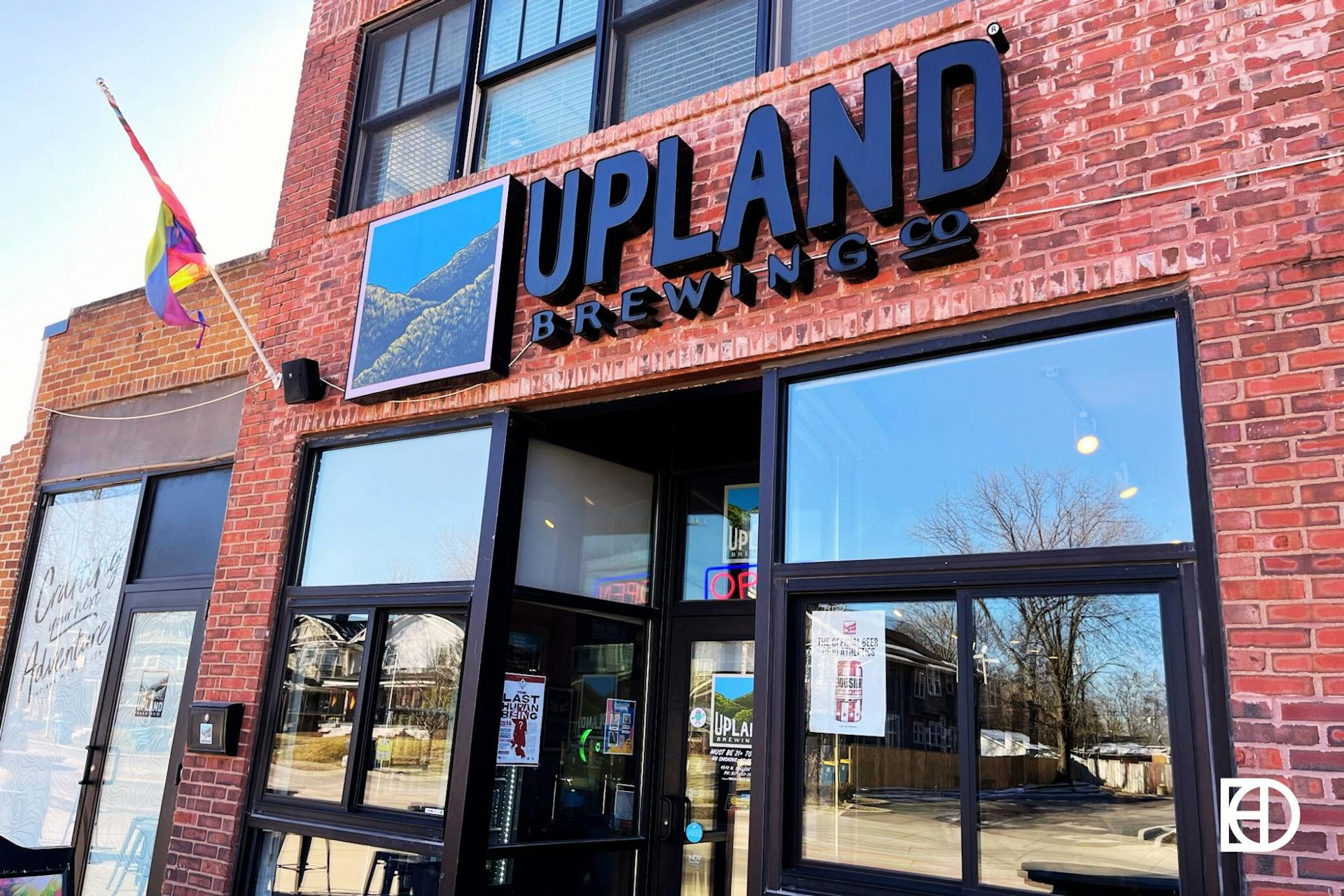 Exterior photo of Upland College Ave Tasting Room
