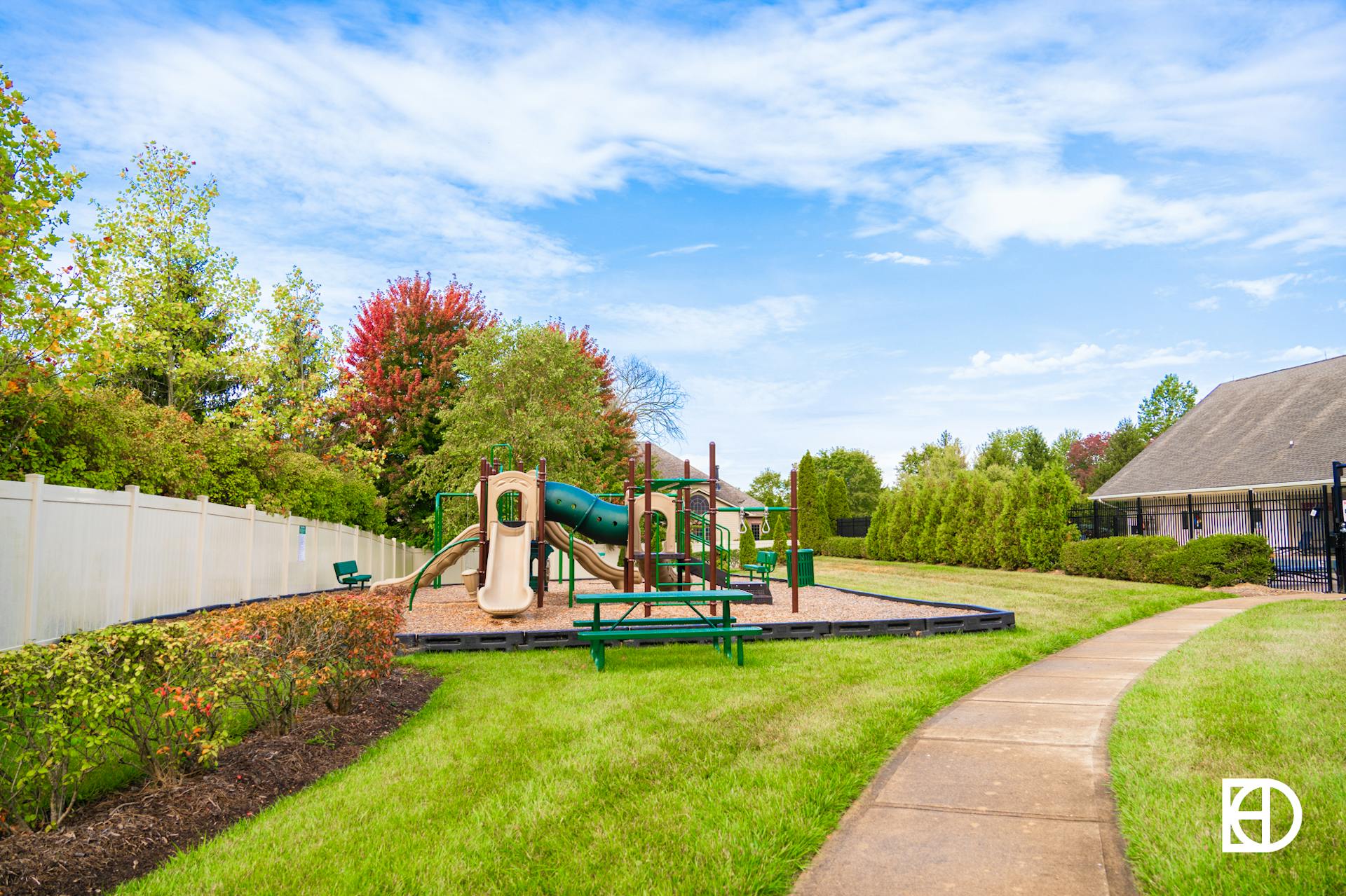 Photo of playground in Austin Oaks neighborhood in Zionsville.