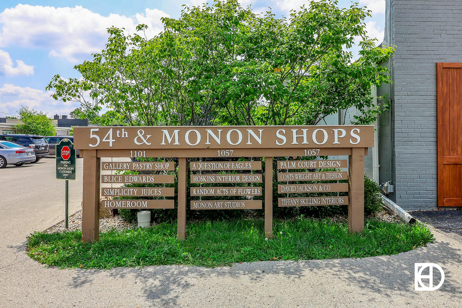 Photo of 54th & Monon Shops signage