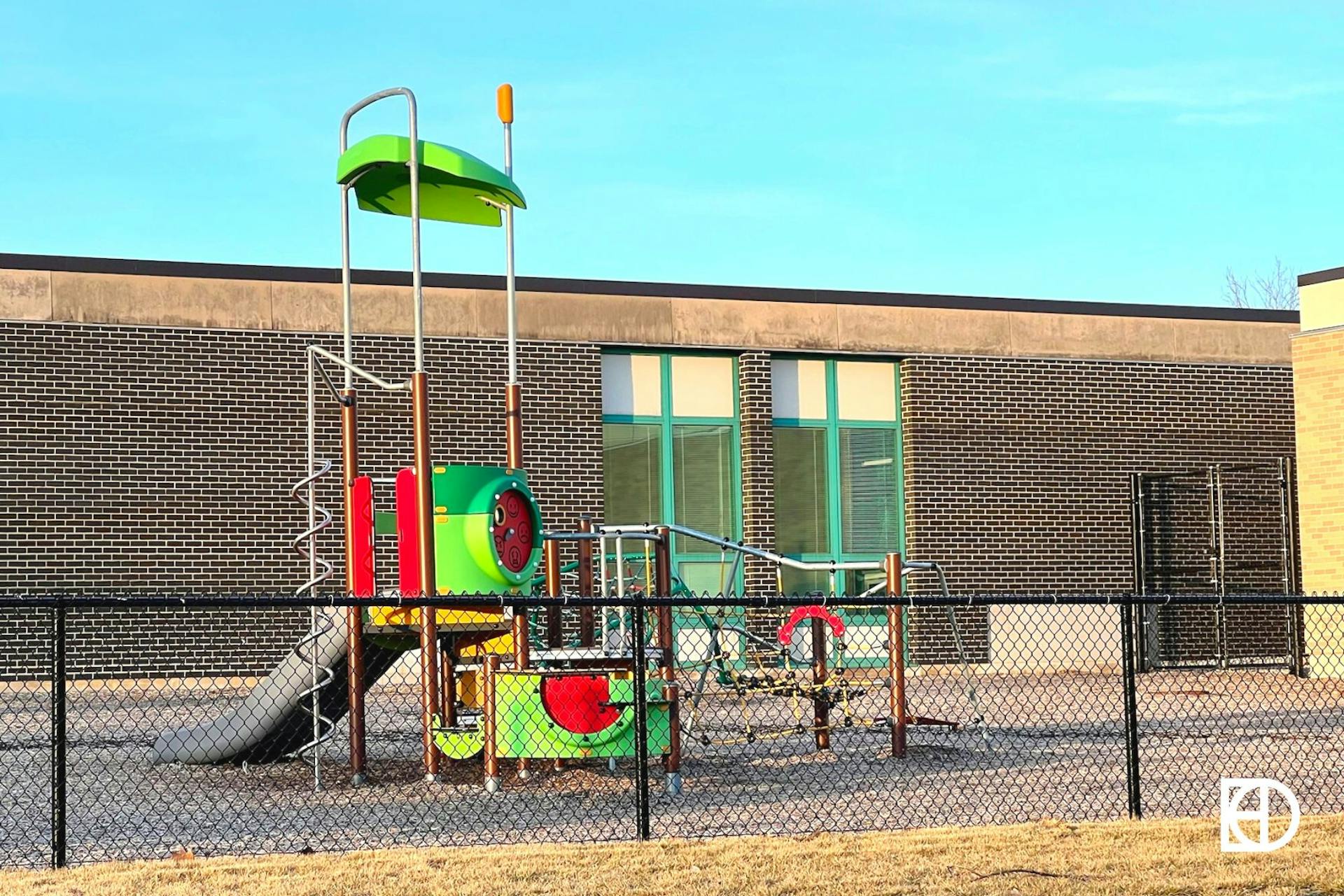 Exterior photo of playground at Greenbriar Elementary School