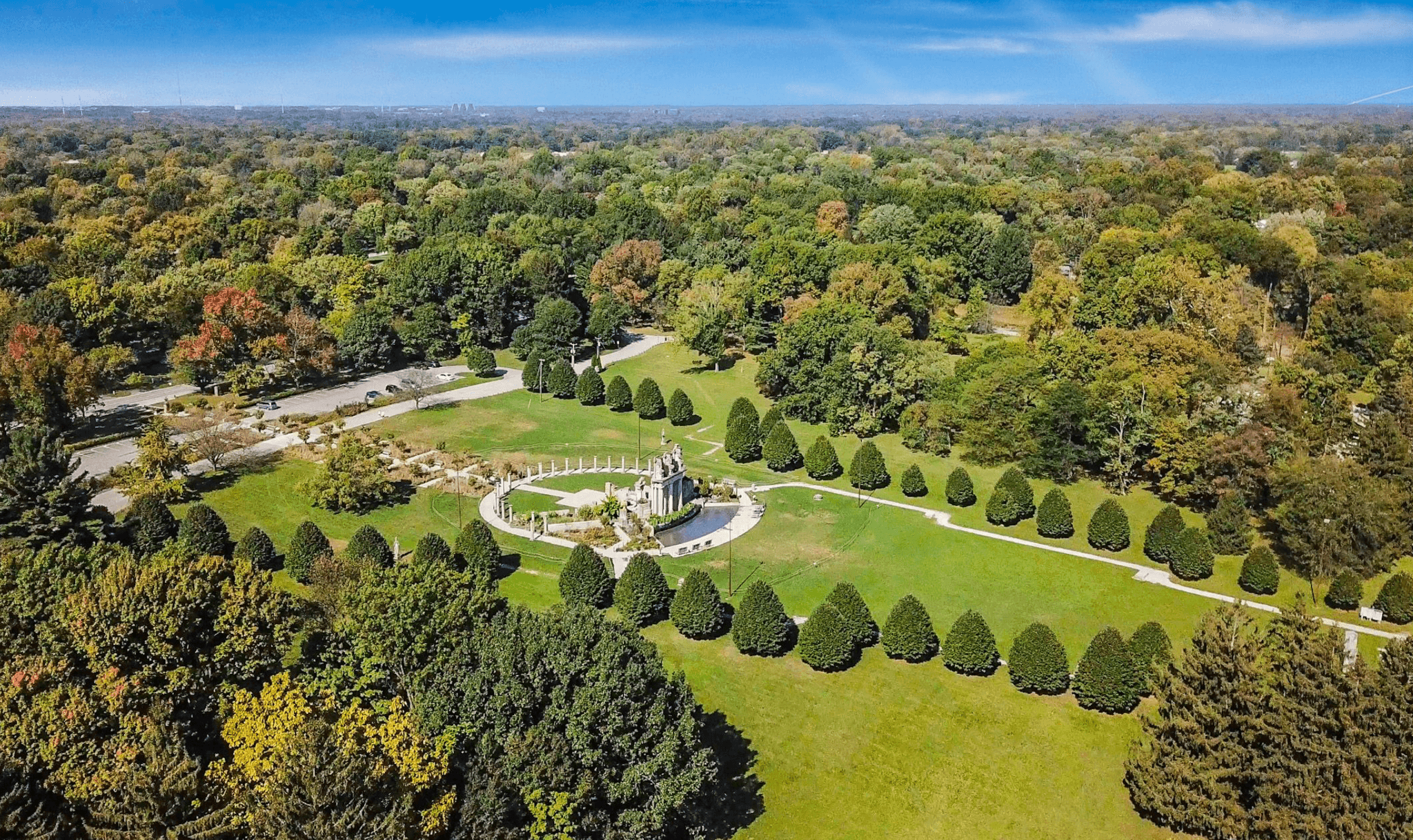 Aerial photo of Holliday Park