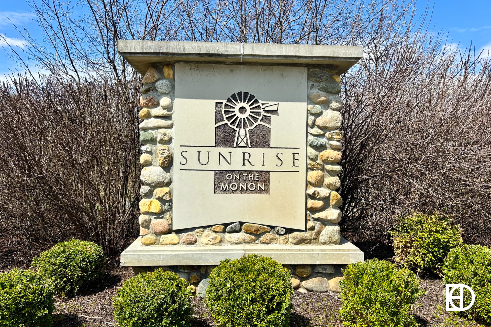 Signage in Sunrise on the Monon