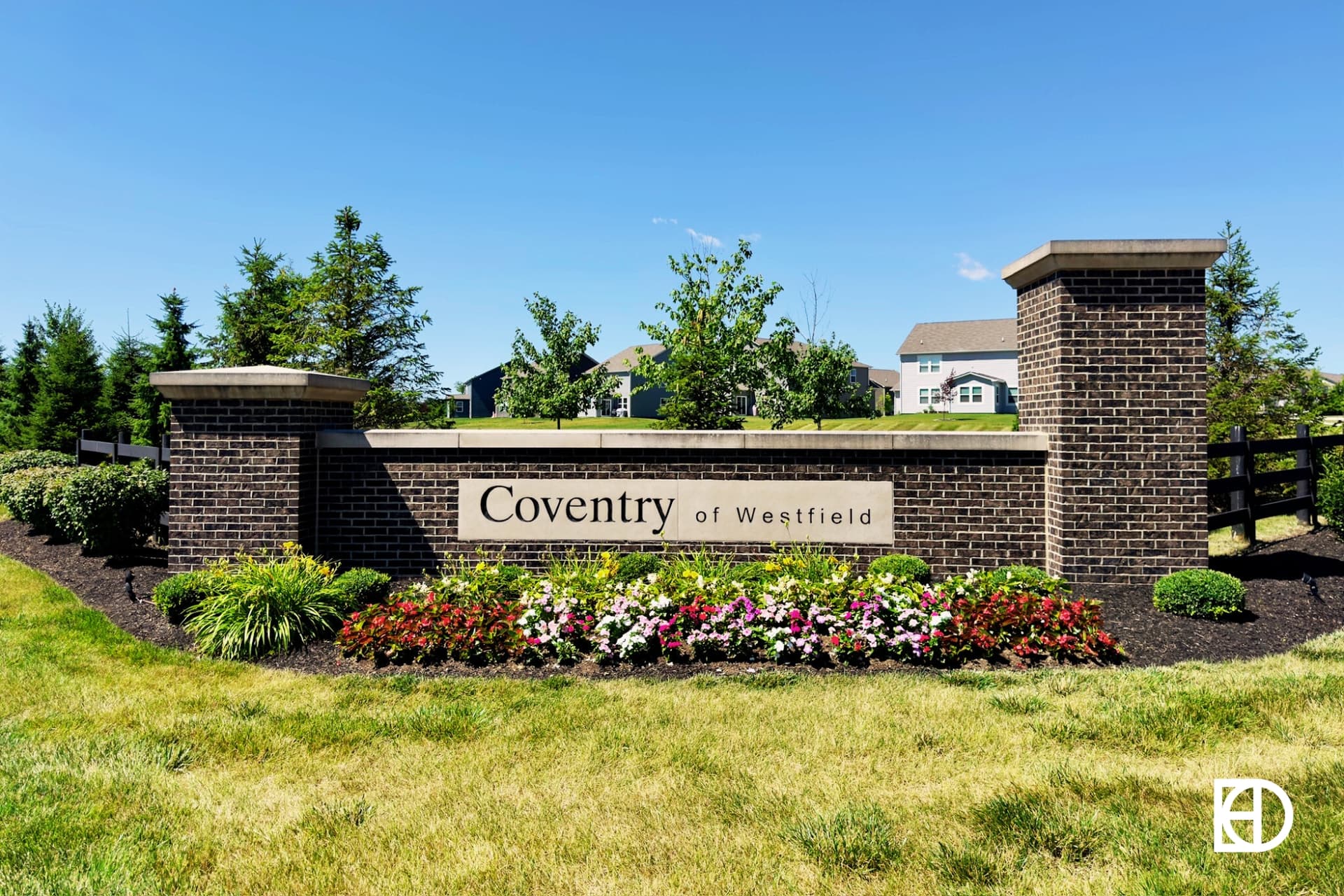 Exterior photo of Coventry, showing signage and landscaping