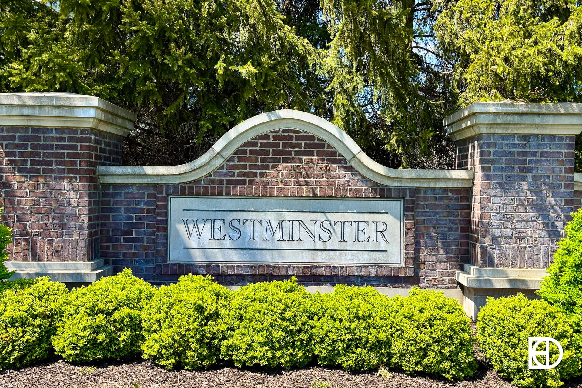 Signage, and landscaping in Westminster (Fishers)