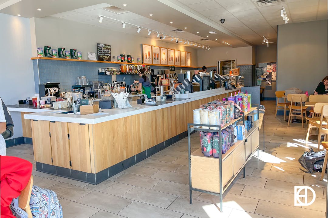 Photo of the interior of Starbucks