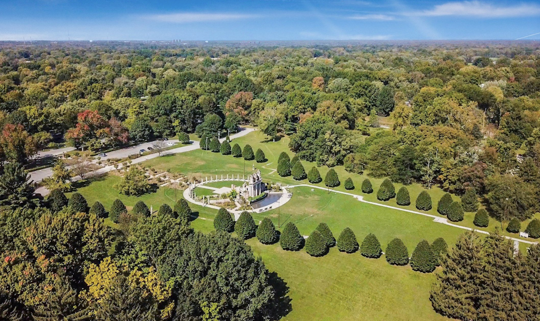 Aerial photo of Holliday Park
