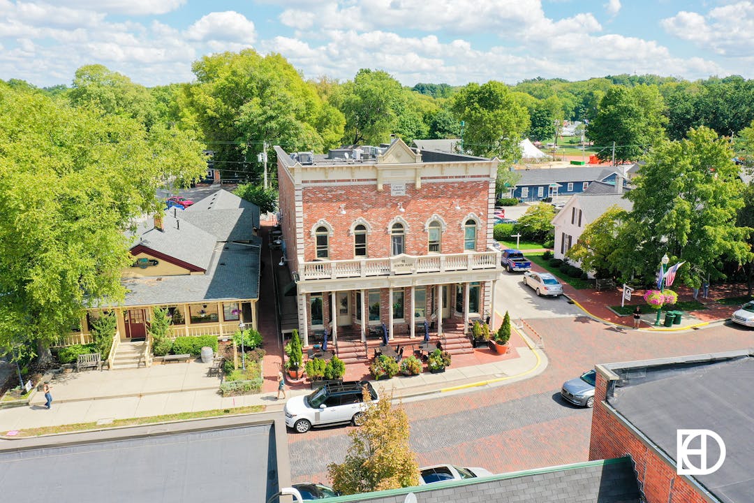 Aerial photo of Noah Grant's in Zionsville