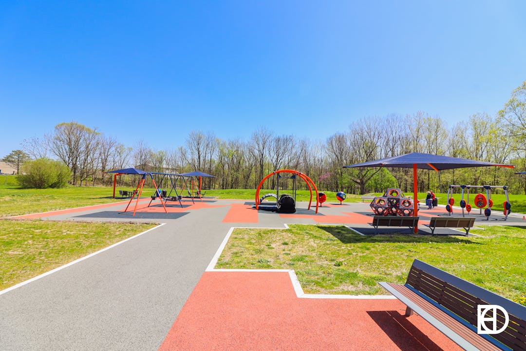 Photo playground area of River Heritage Park.