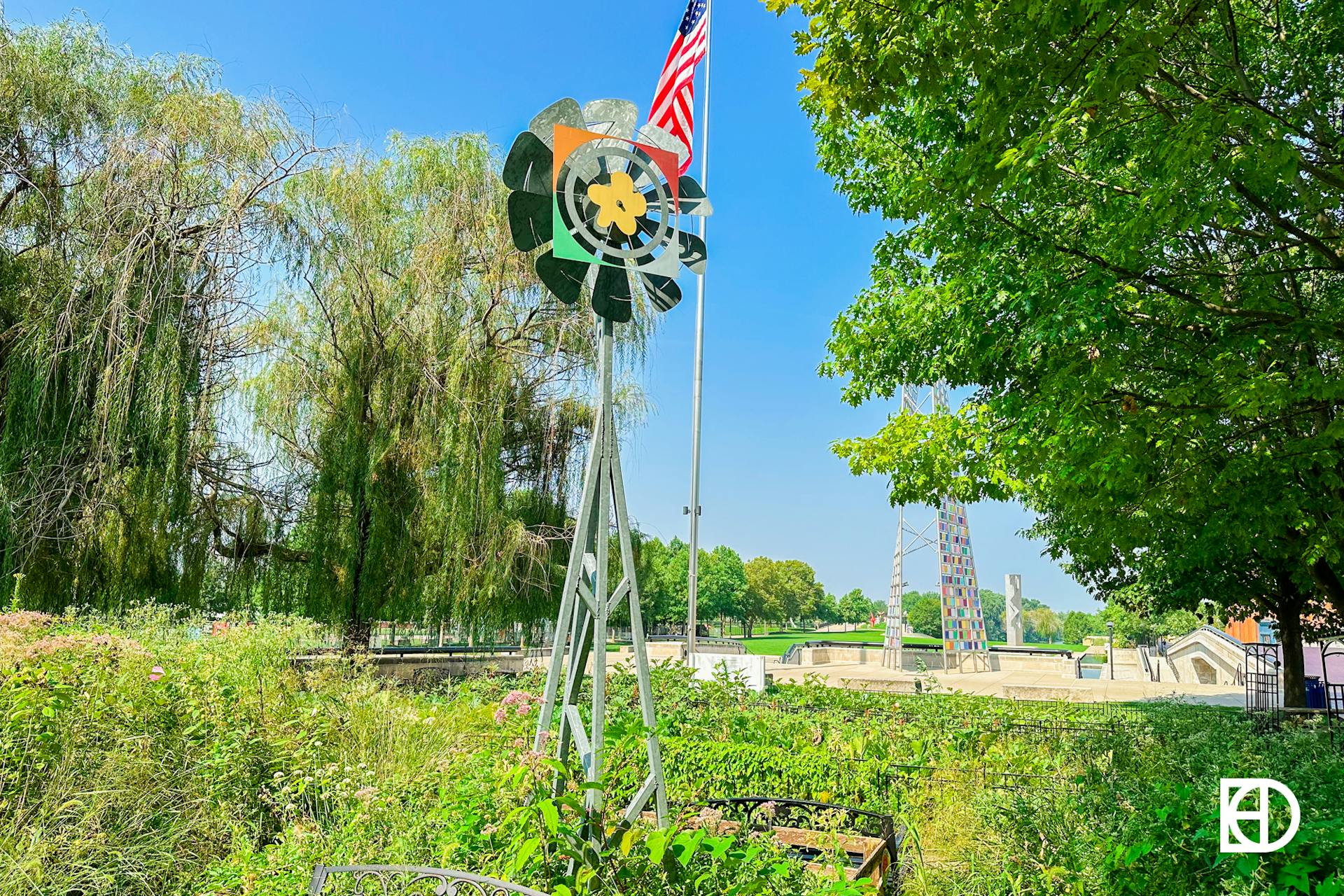 Photo of windmill at Growing Places Indy on the East Side
