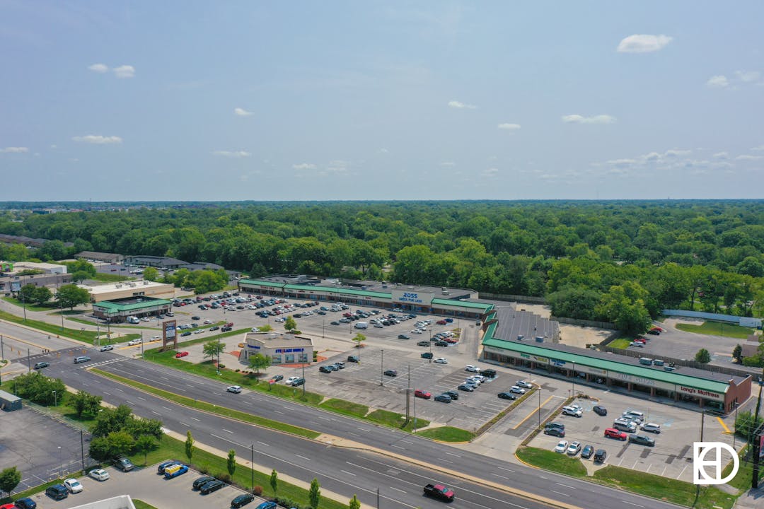 Aerial picture of Castleton Point Shopping Center