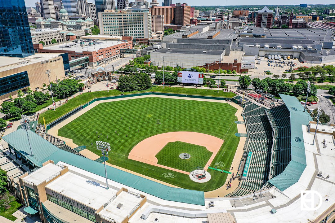 Aerial photo of Victory Field