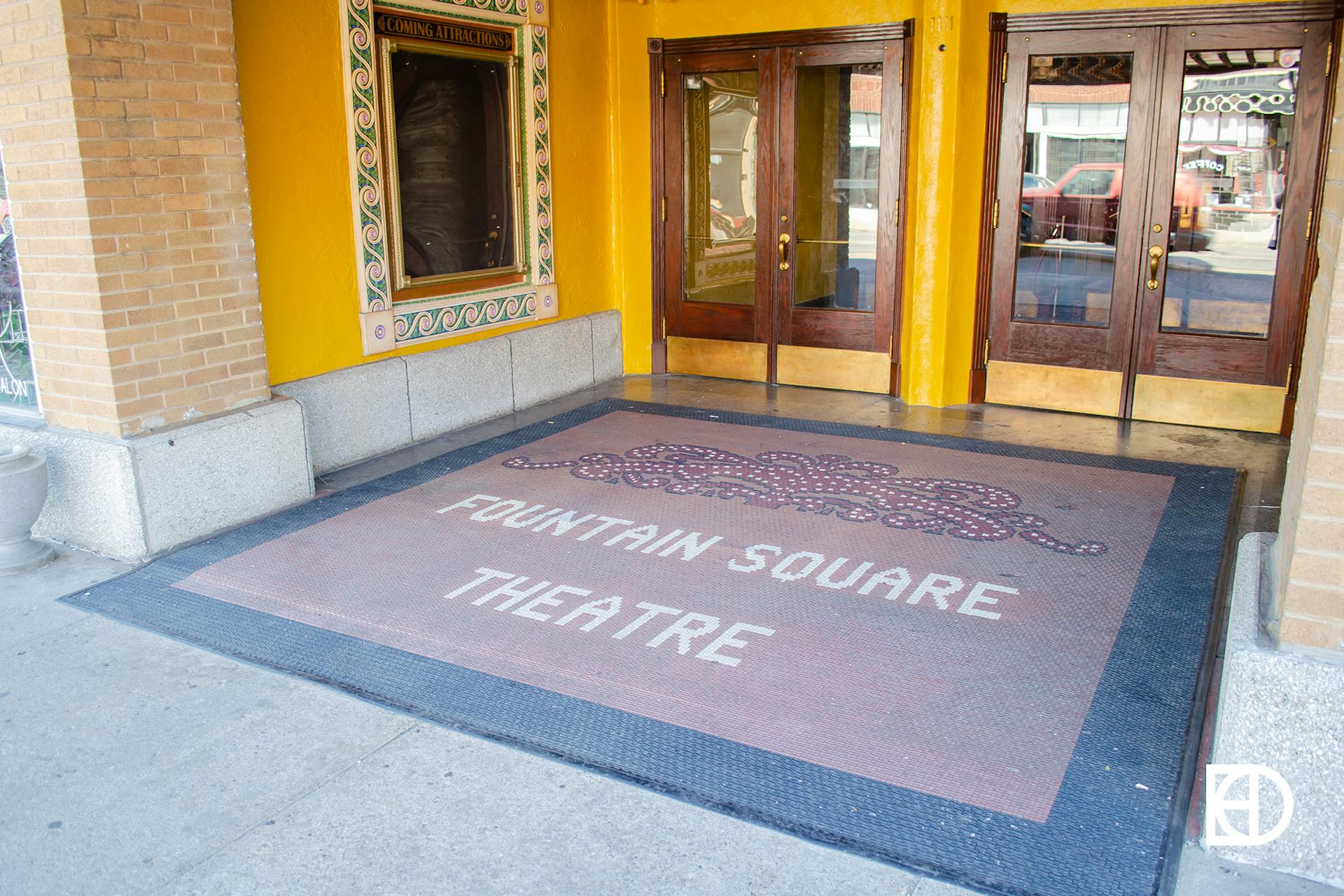 Photo of the entrance of Fountain Square Theatre