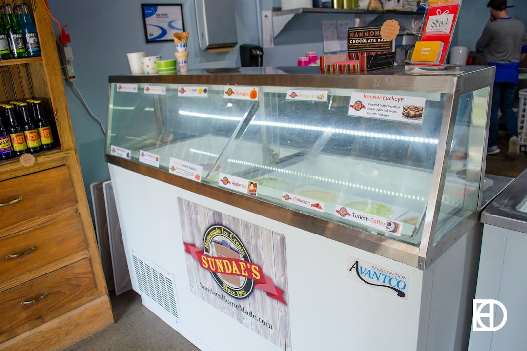 Photo of ice cream selection at Square Scoop