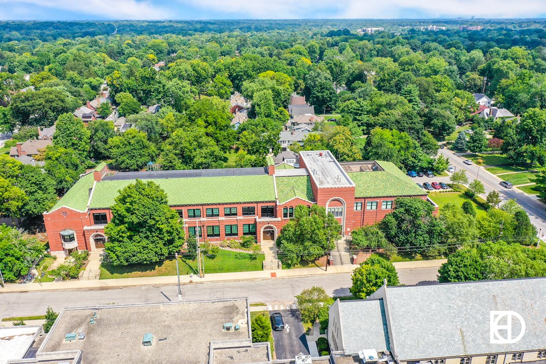 Aerial photo of School 84
